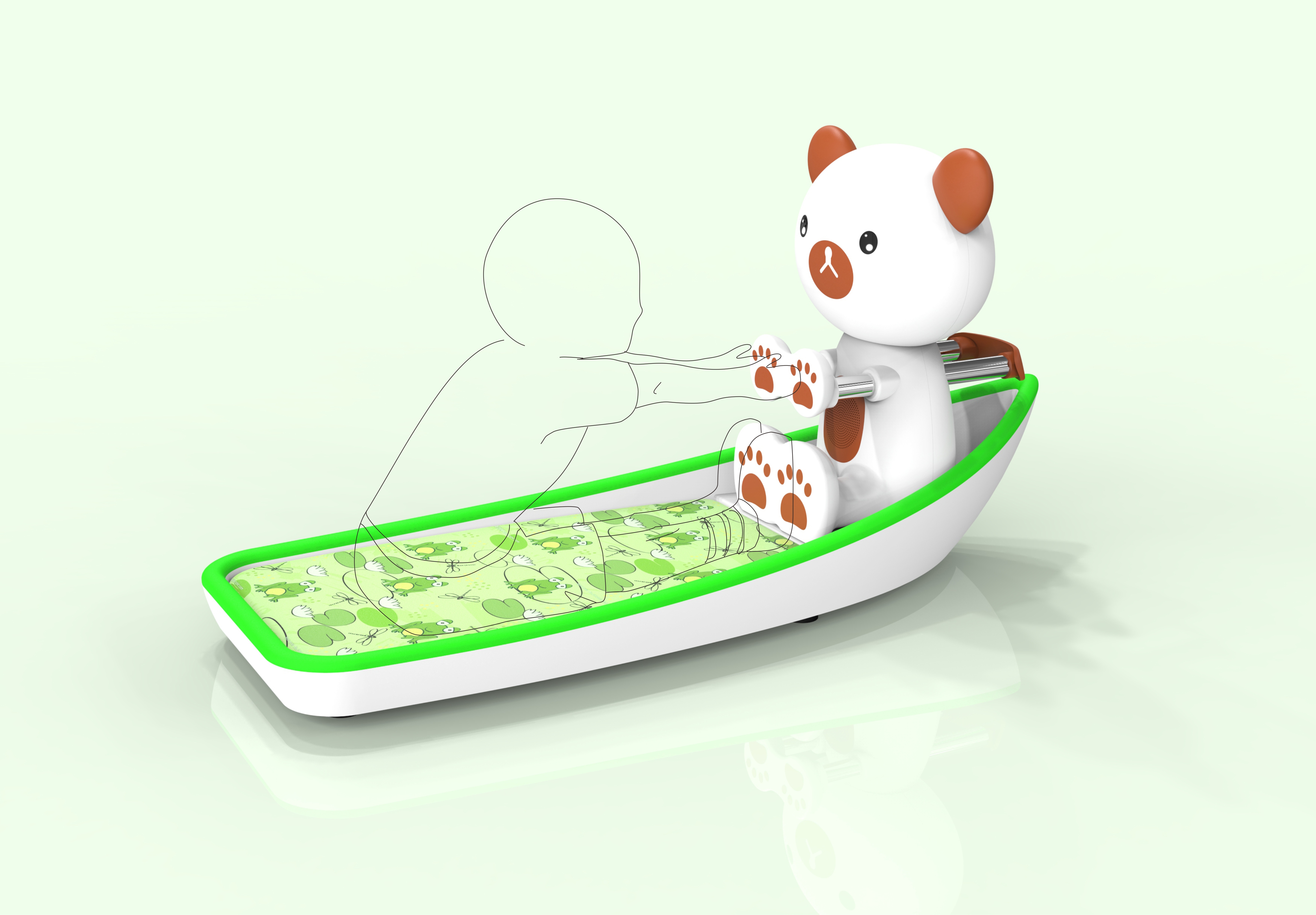 child，Cartoon，Body flexion，