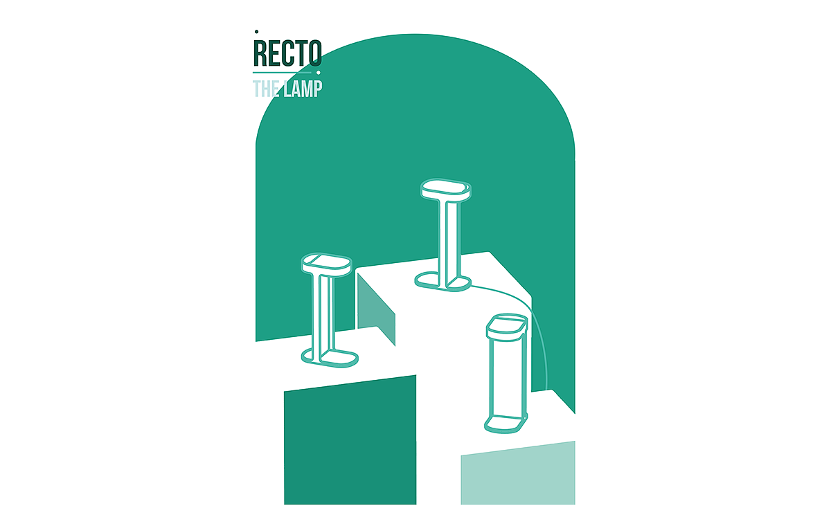 Recto，Desk lamp，Tray，multi-function，