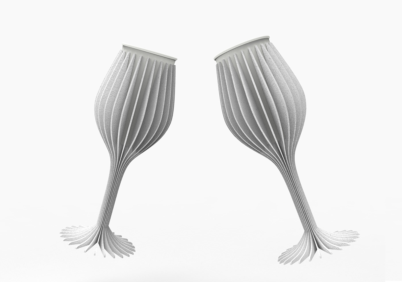 paper cup，Wine Glass，EASY，