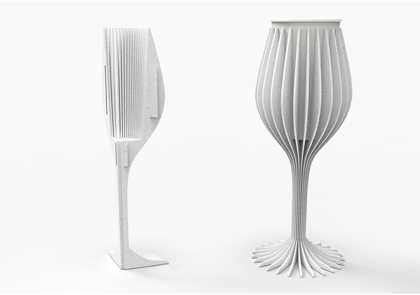 paper cup，Wine Glass，EASY，