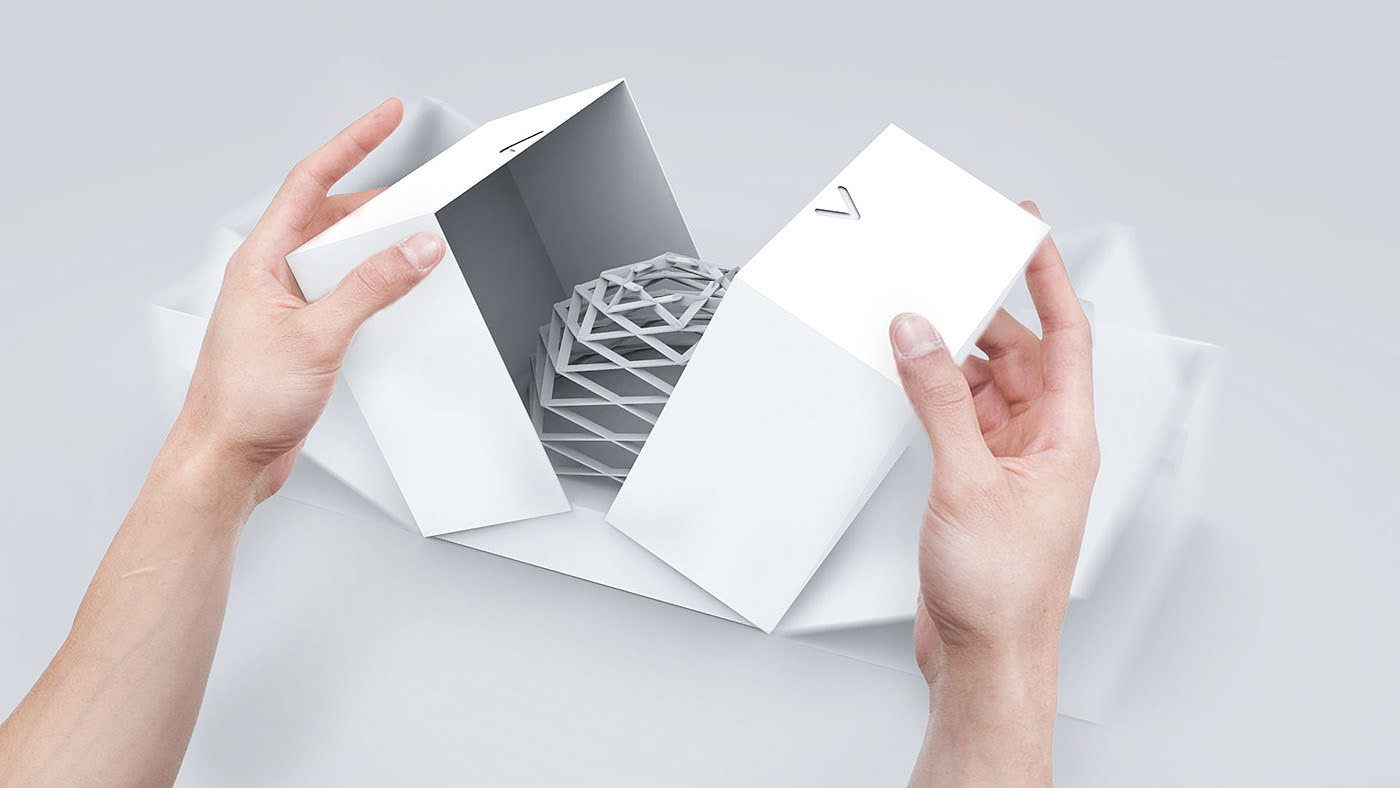 Structural packaging，box，geometry，motion，function，Brand experience，