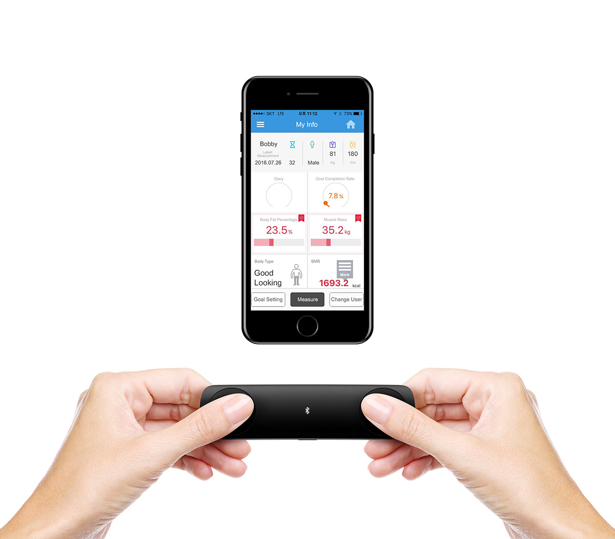 Body fat analyzer，UO，intelligence，interactive，