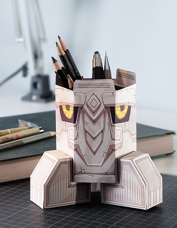 Totems，pen container，originality，Design，to work in an office，