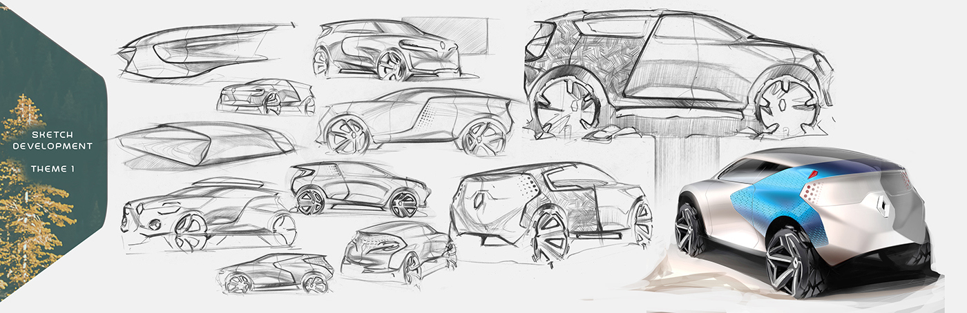 Automatic design，Terrain vehicle，Effect display，Hand drawn，industrial design，