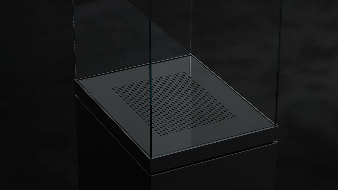 Display cabinet，museum，statue，transparent，