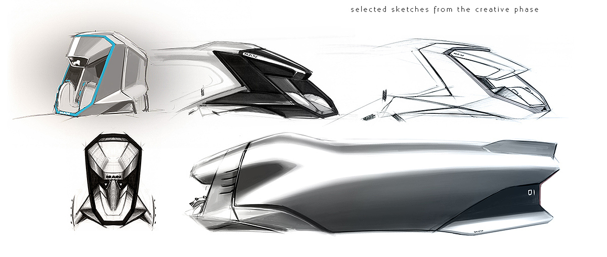 industrial design，Hand drawn，Intelligent technology，design sketch，Concept car design，