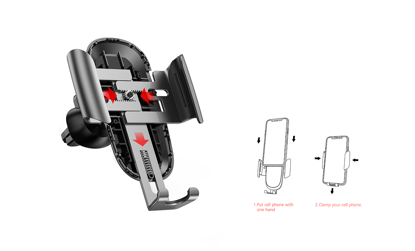 Mobile phone bracket, future, glass, aluminum alloy，