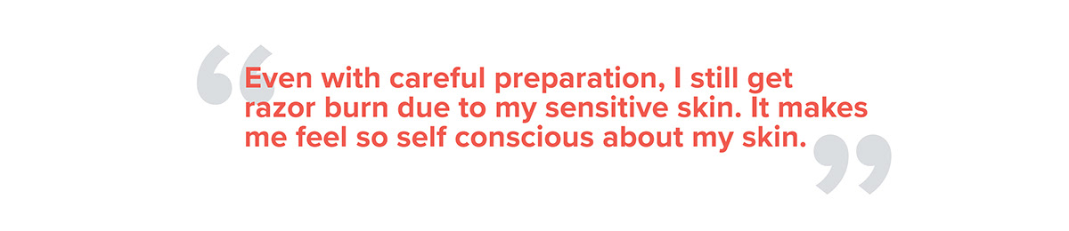 Design process，Depilation knife，