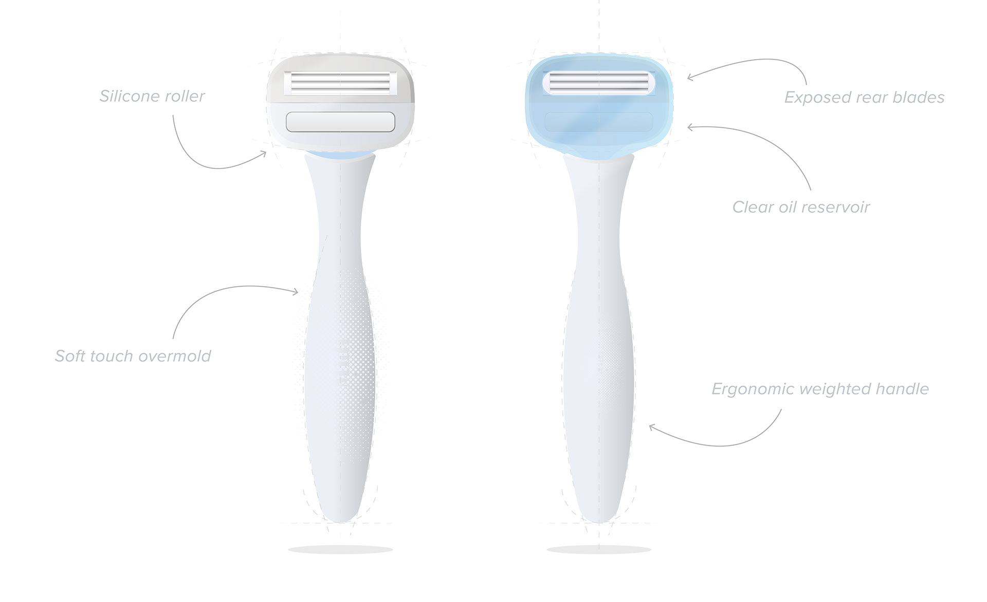Design process，Depilation knife，