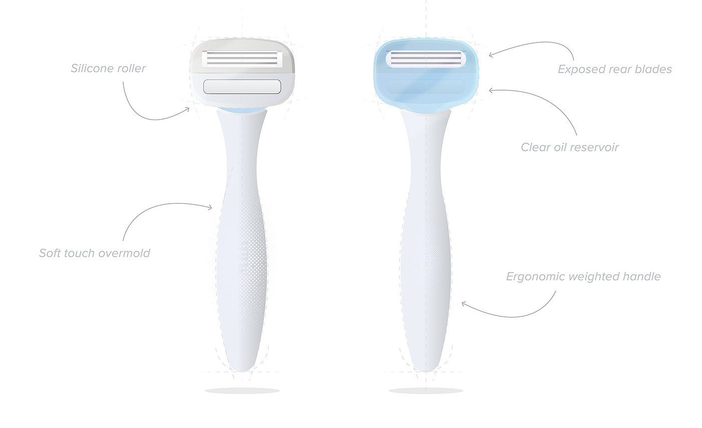 Design process，Depilation knife，