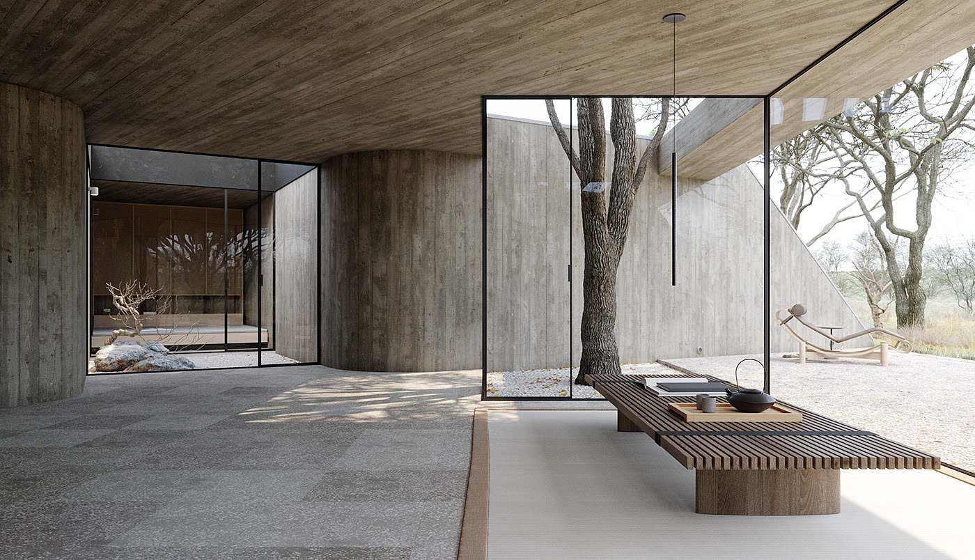 log cabin，Buddhism，3dsmax，natural，