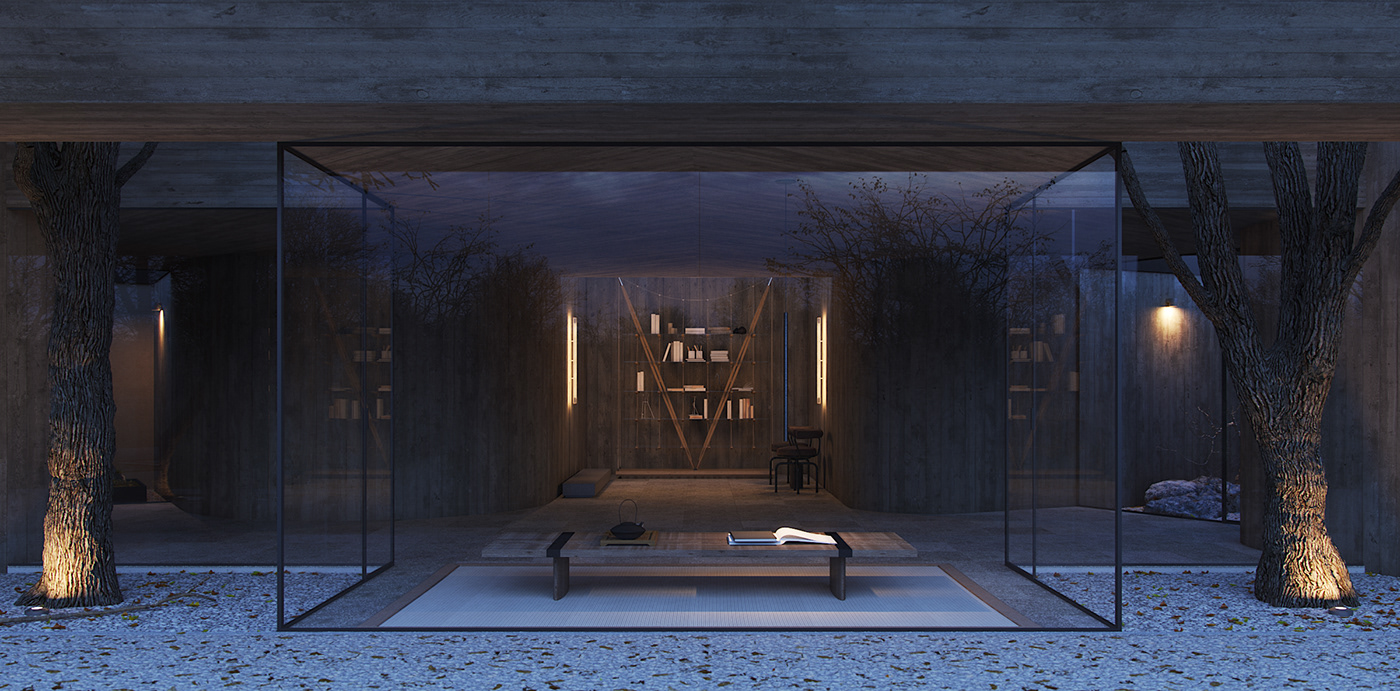 log cabin，Buddhism，3dsmax，natural，