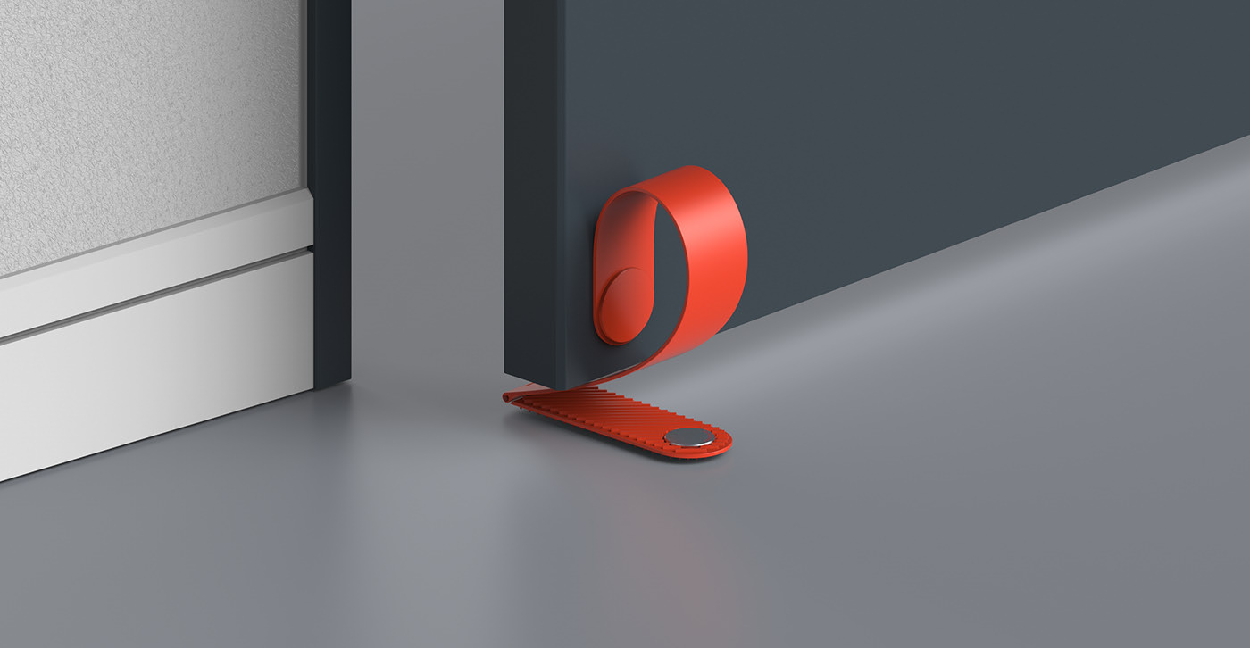 Door stopper，orange，convenient，Small，