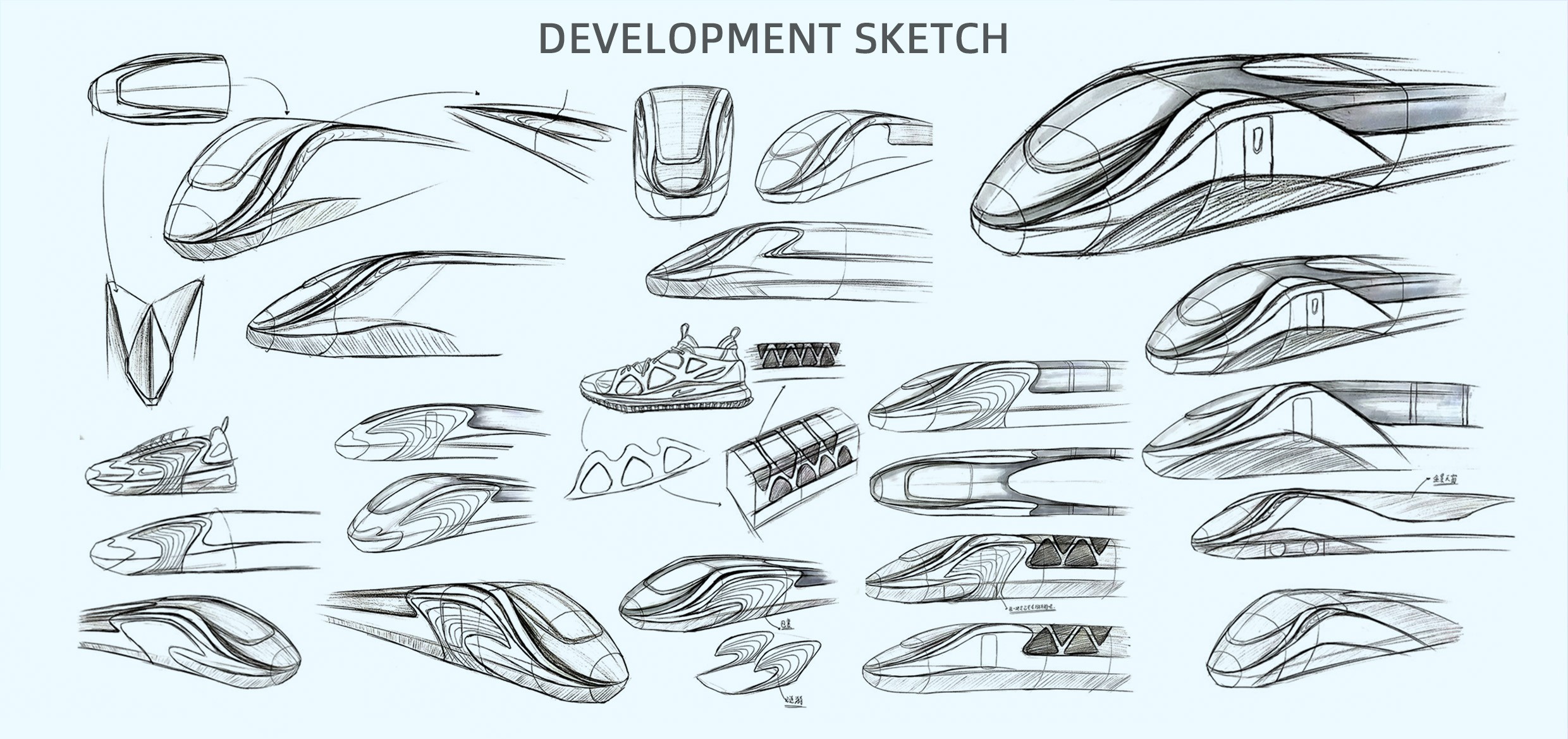 Intercity train with speed of 160 km / h，Coastal scene element extraction，Sanya，