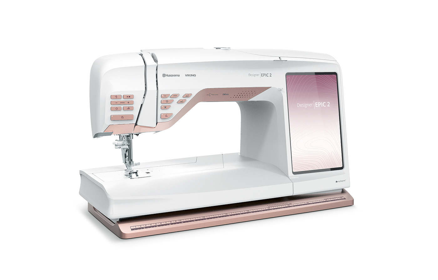 Sewing machine，intelligence，Pink white，innovate，2020 red dot product design award，