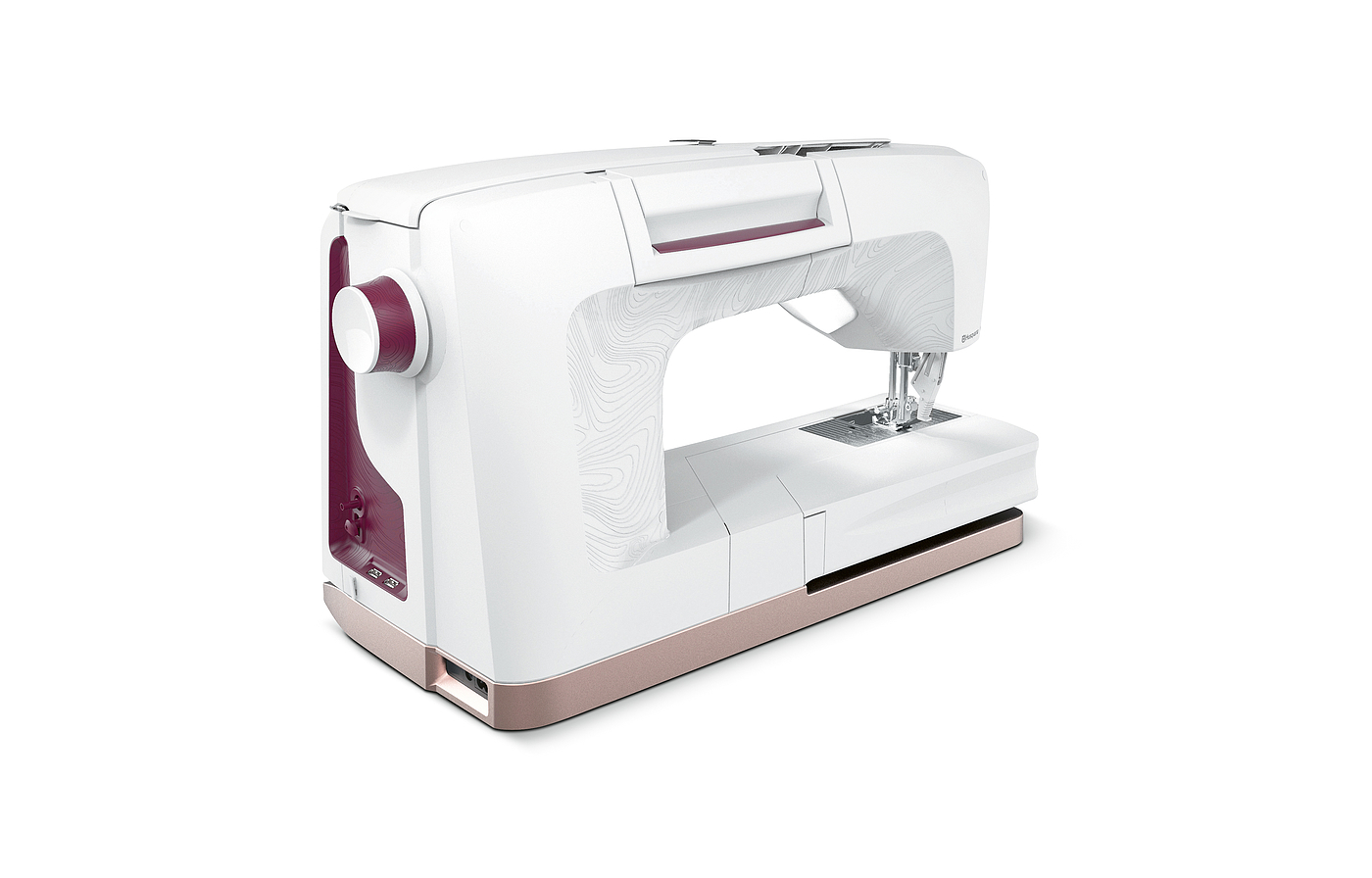 Sewing machine，intelligence，Pink white，innovate，2020 red dot product design award，