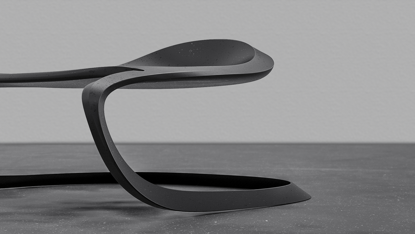 Double-Cut，chair，curve，