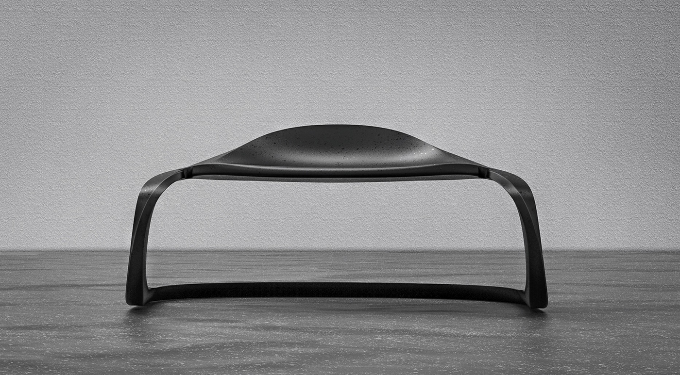 Double-Cut，chair，curve，