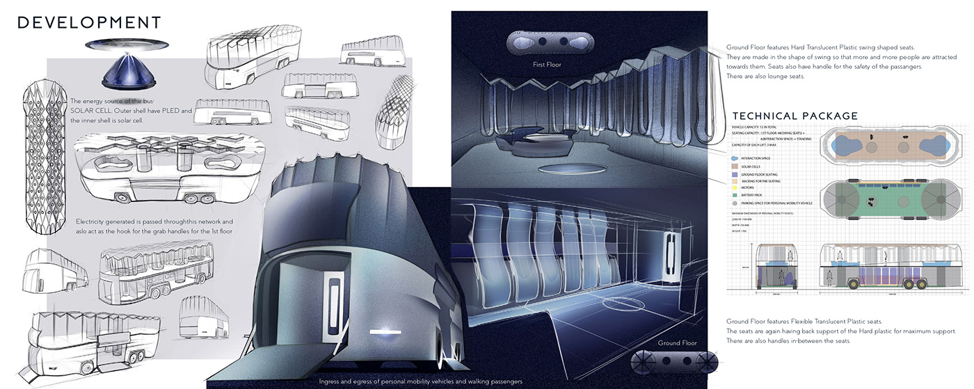bus，city，Bus，Hand drawn，