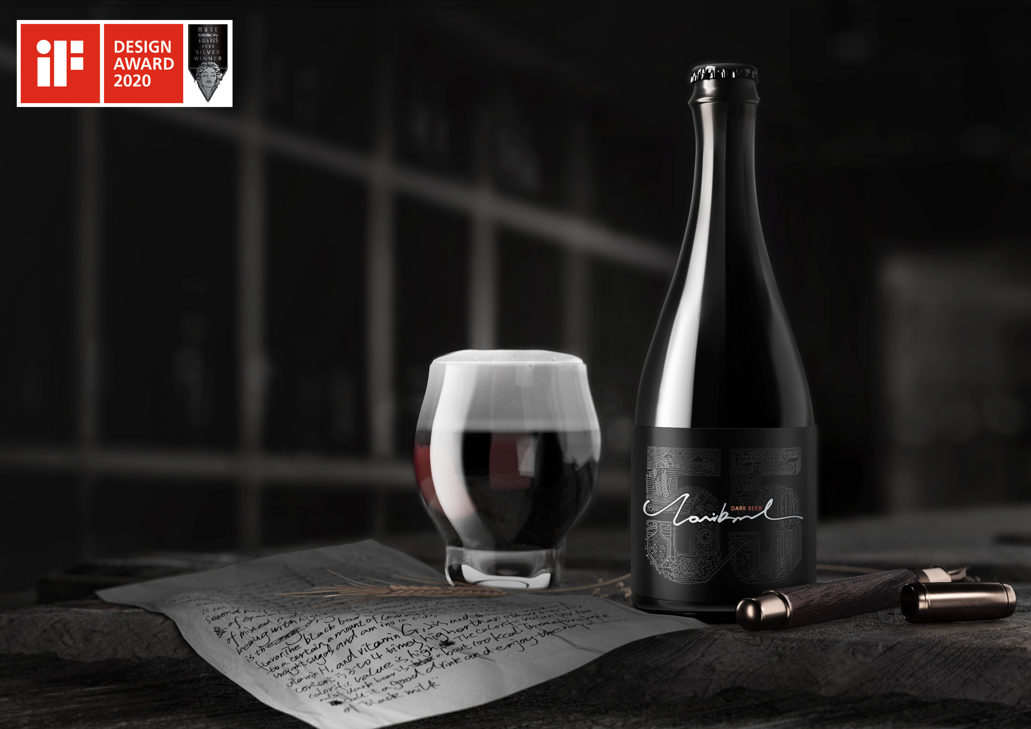 凌云创意出品雪花啤酒lovibond55黑啤