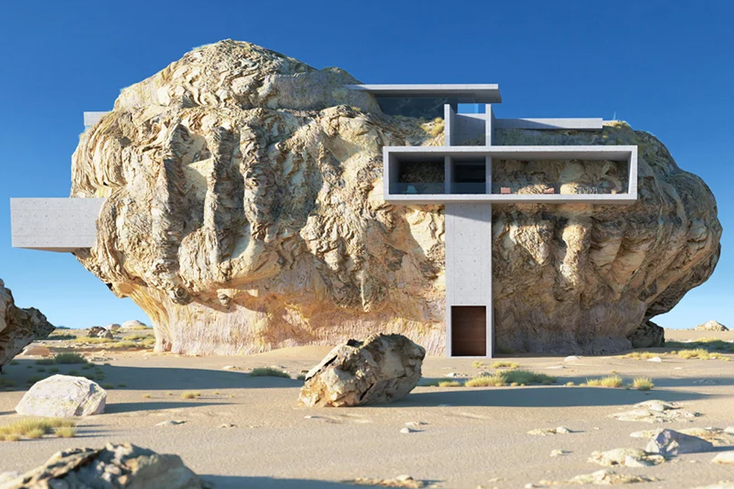 concrete，house，modern，Glass，