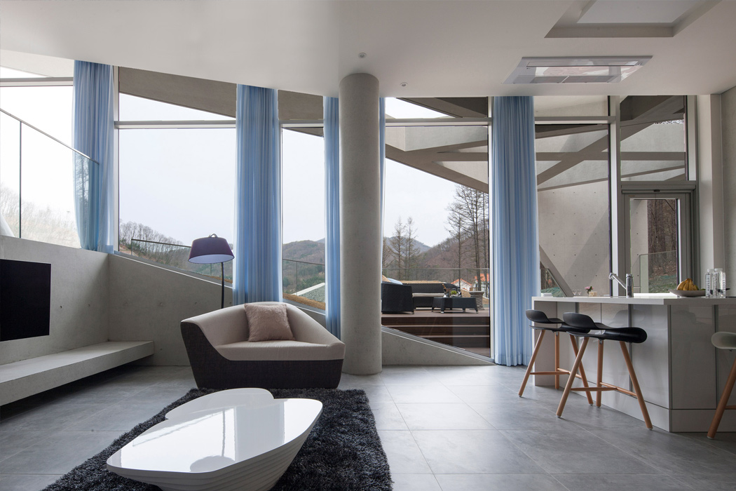 concrete，house，modern，Glass，