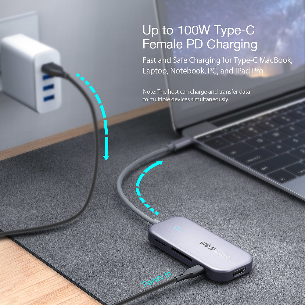 BlitzWolf BW-TH5，Multifunctional adapter，Digital，2020 red dot product design award，