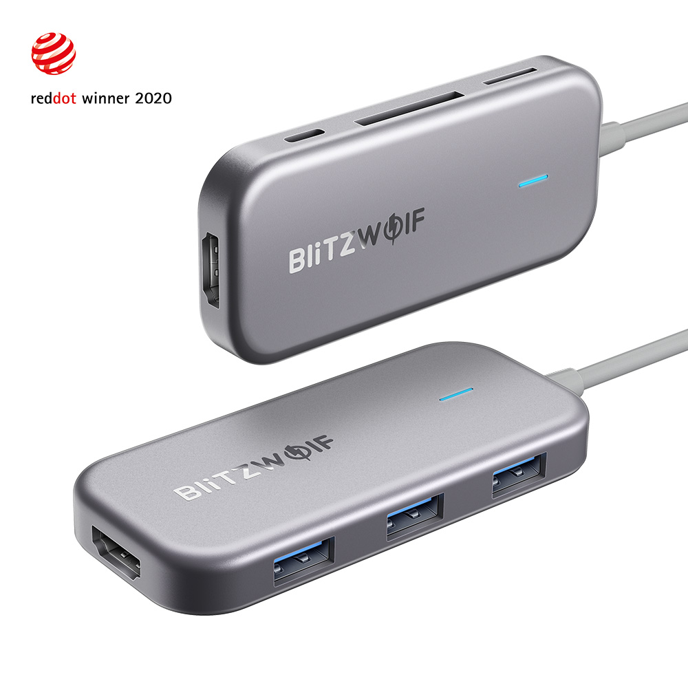 BlitzWolf BW-TH5，Multifunctional adapter，Digital，2020 red dot product design award，