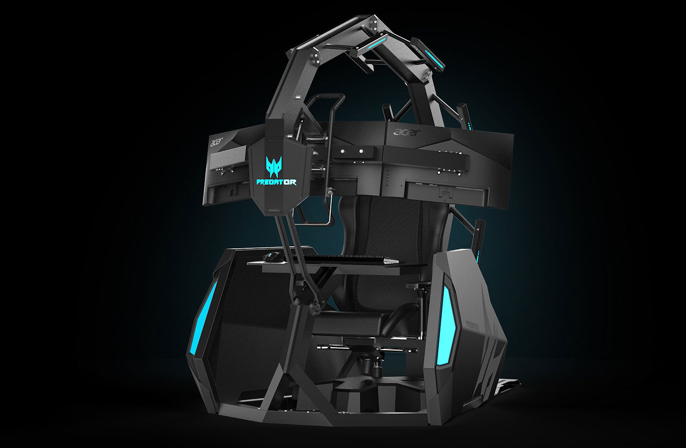 Game seat，2020 red dot product design award，Digital，E-sports equipment，