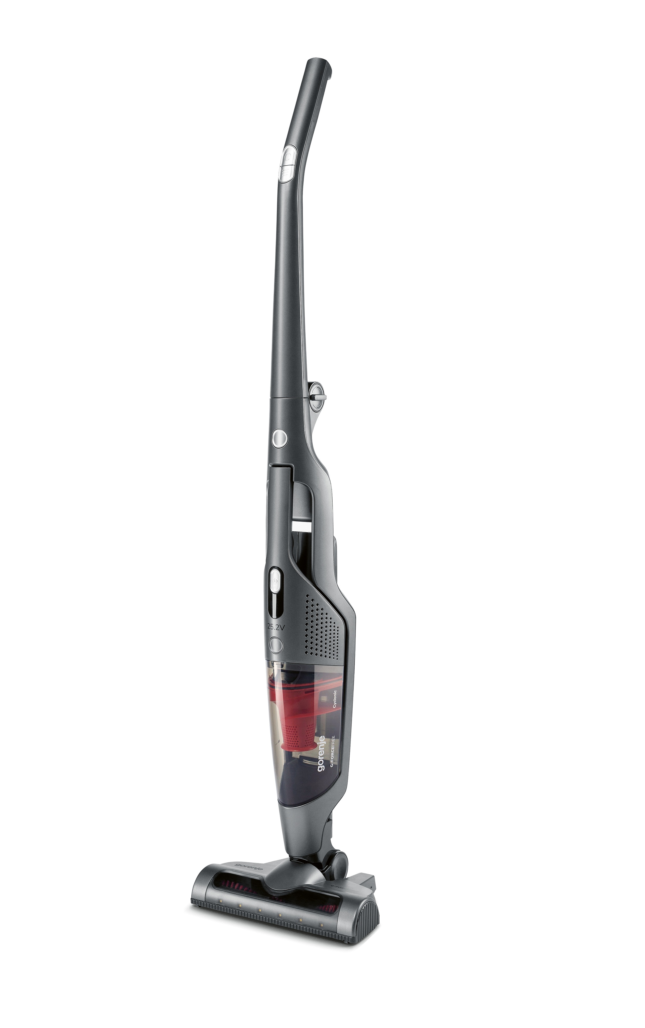 2020 red dot product design award，Cordless vacuum cleaner，Red black，Portable，Simplicity，