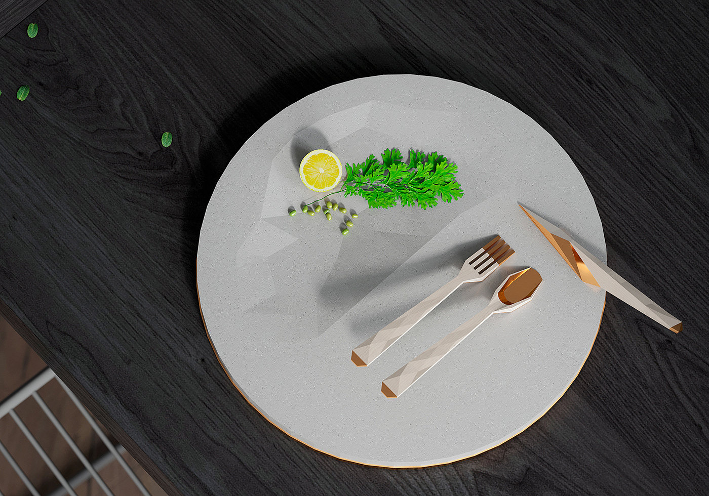 Tableware design，conceptual design，3D modeling，