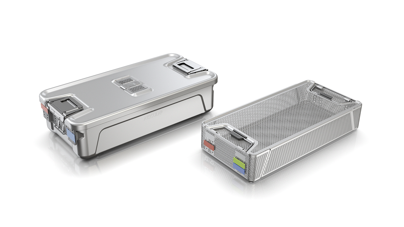 Aesculap，Aseptic container，Metal，