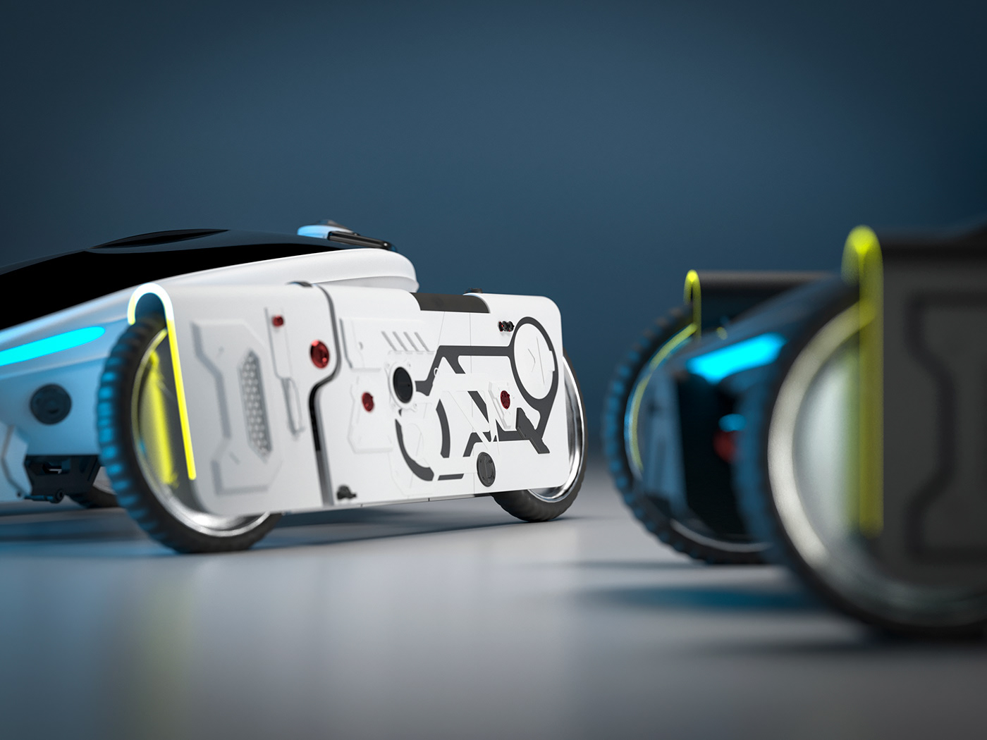 automobile，Electric bicycle，concept，future，