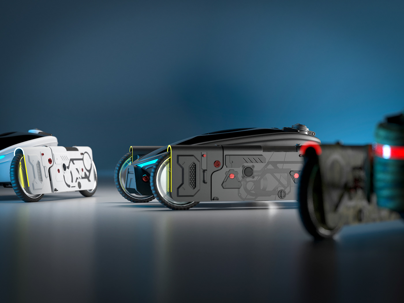 automobile，Electric bicycle，concept，future，