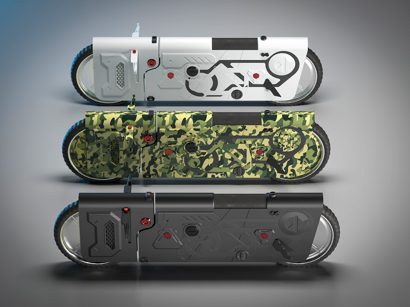 automobile，Electric bicycle，concept，future，