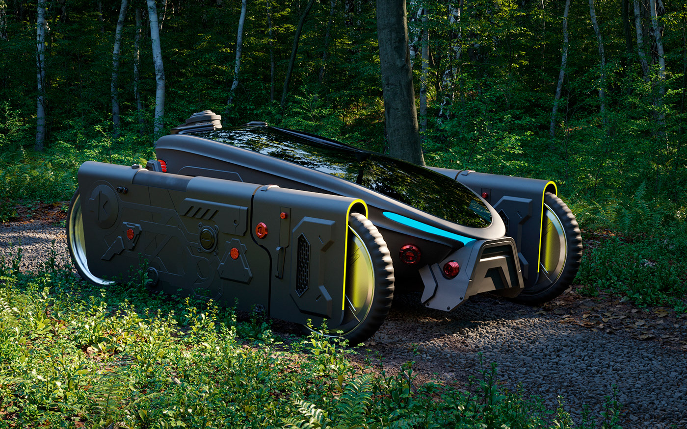 automobile，Electric bicycle，concept，future，