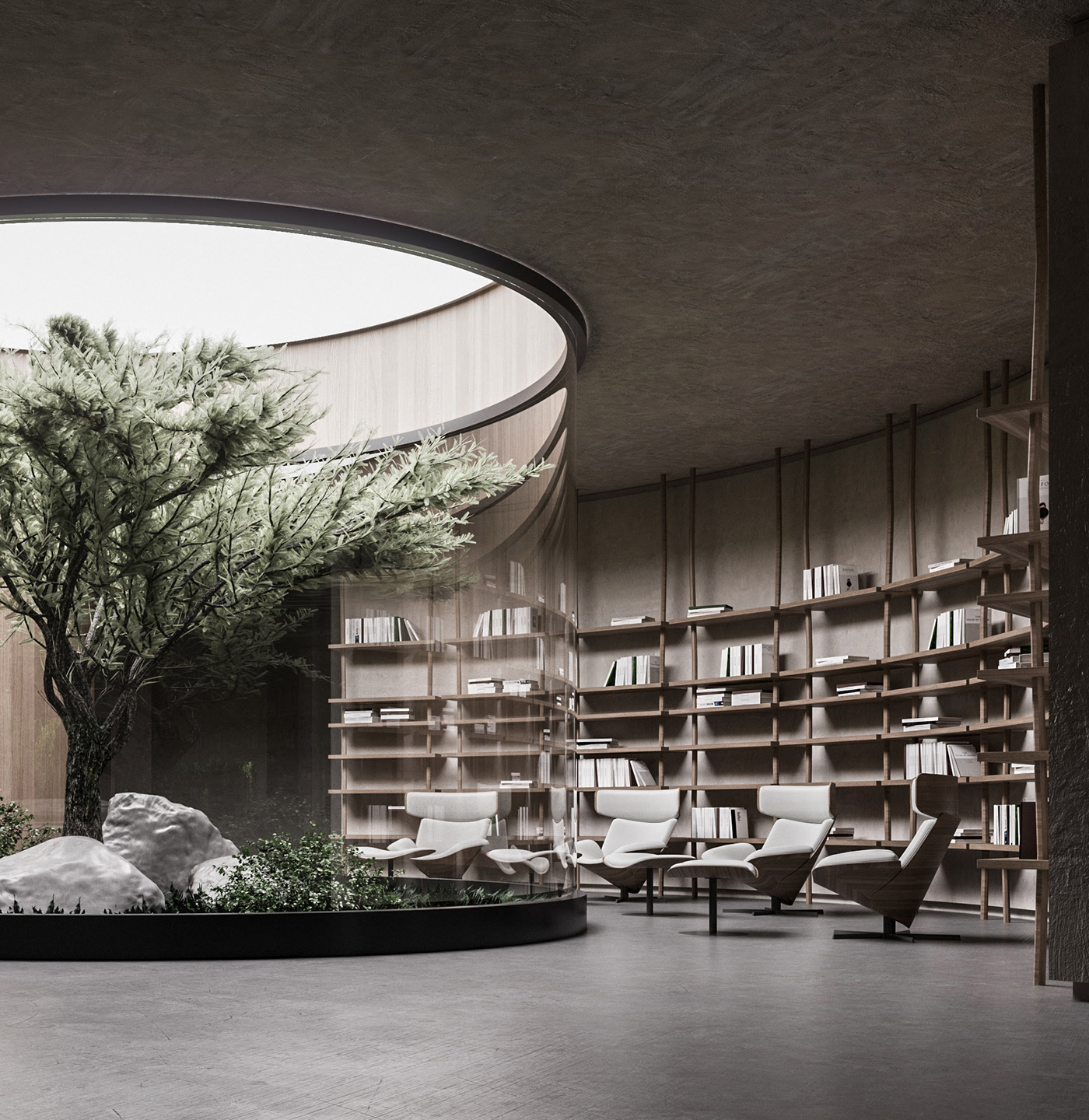 residence，underground，Art，modern，