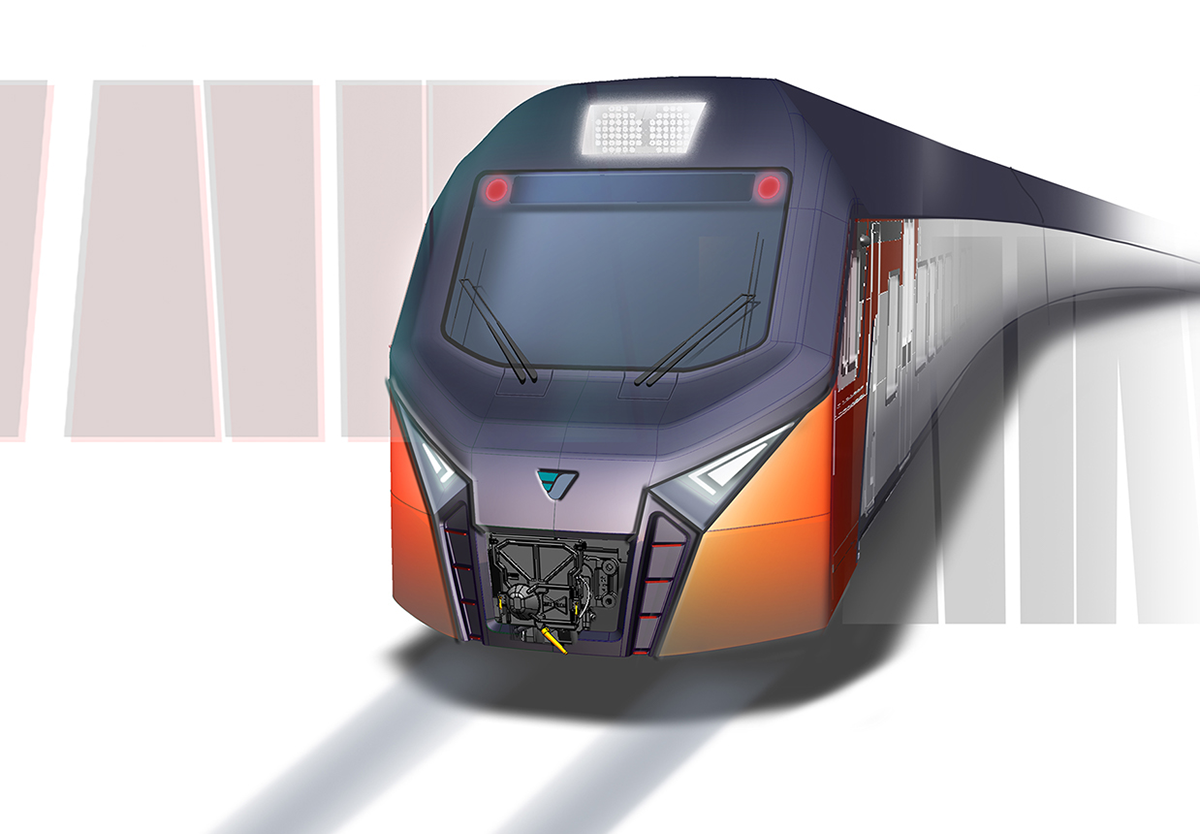 train，Hand drawn，Render，