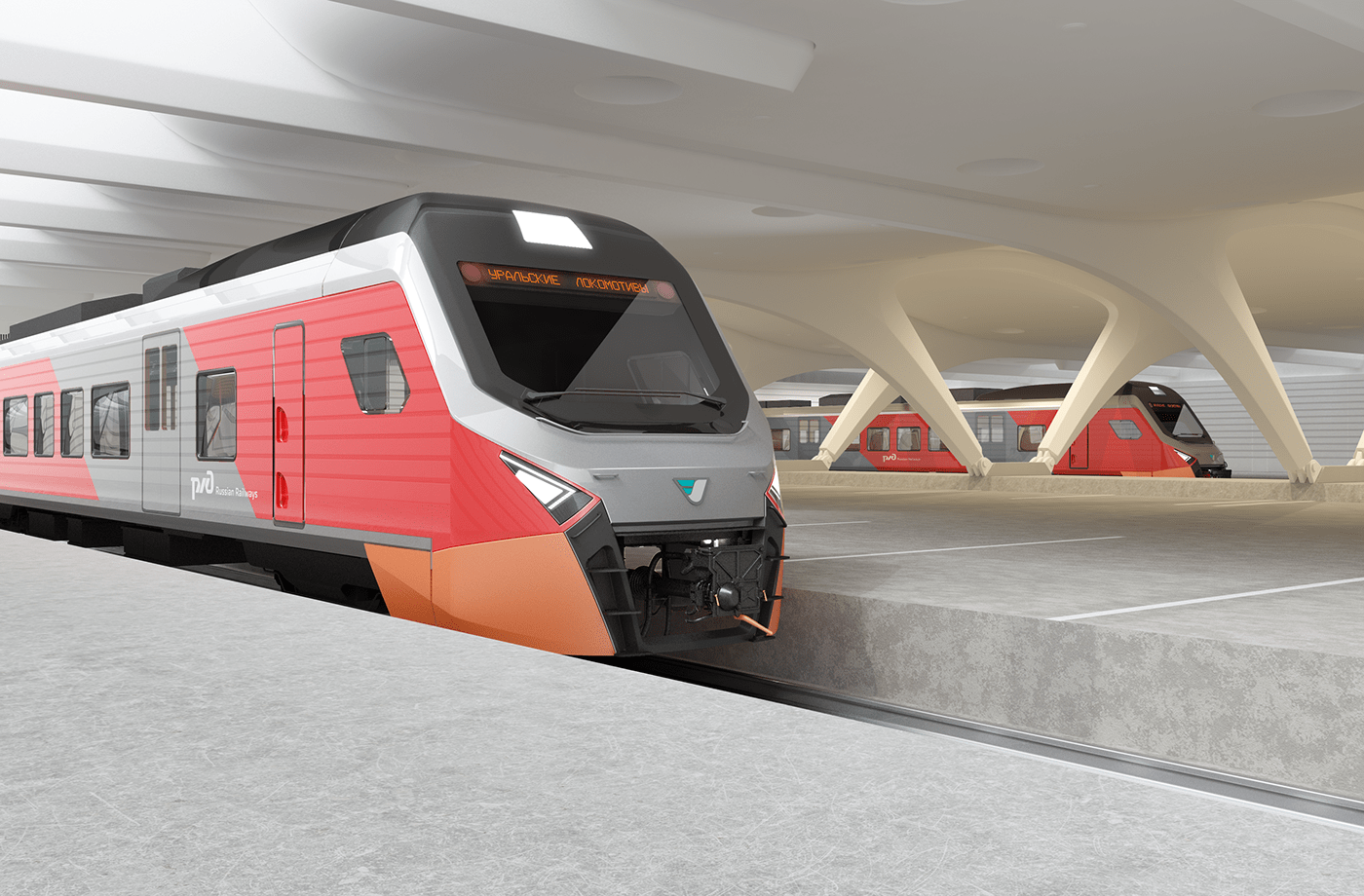 train，Hand drawn，Render，