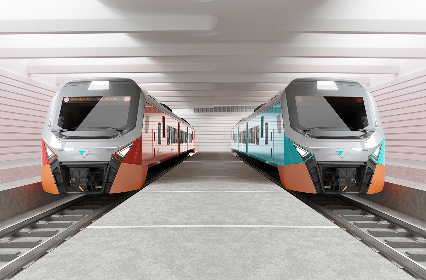 train，Hand drawn，Render，