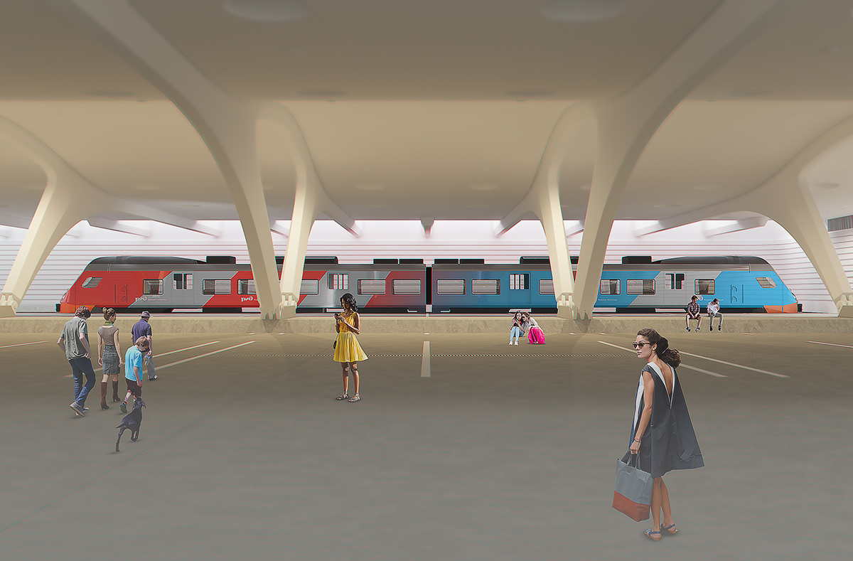 train，Hand drawn，Render，