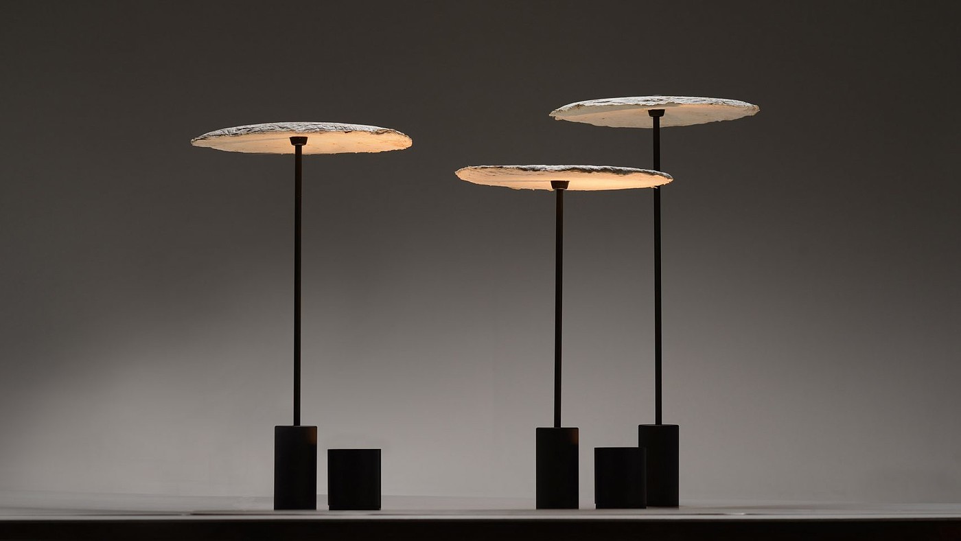 lighting，sustainable，Mushroom mycelium，Desk lamp，