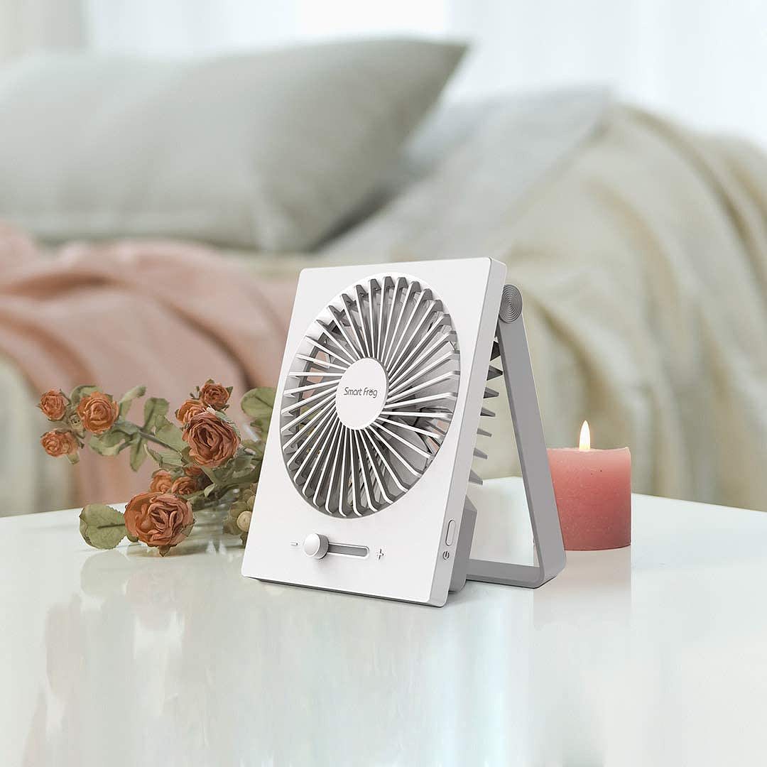 2020 red dot product design award，electric fan，white，Jane '，Portable，