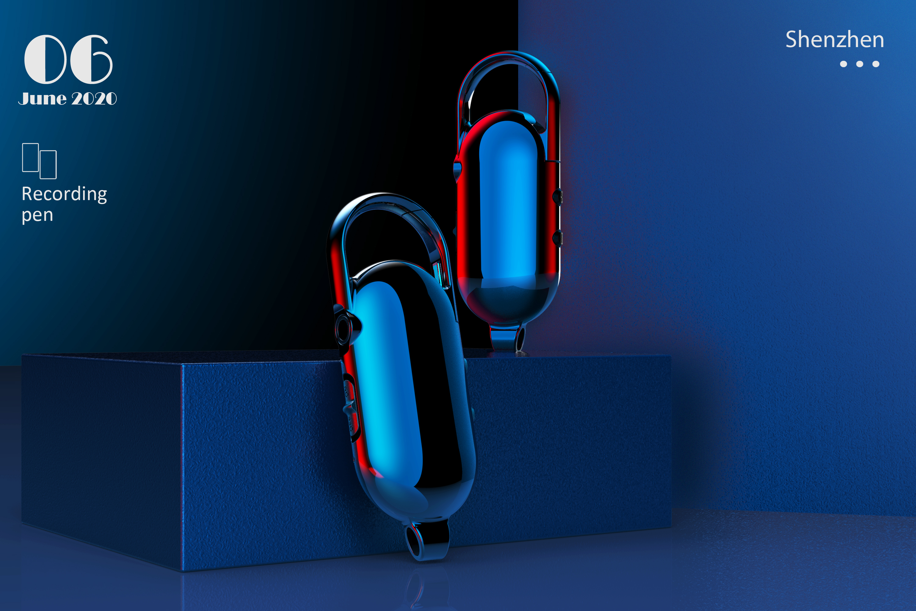 Render，Amazon，3D modeling，Scene map，Recording pen，