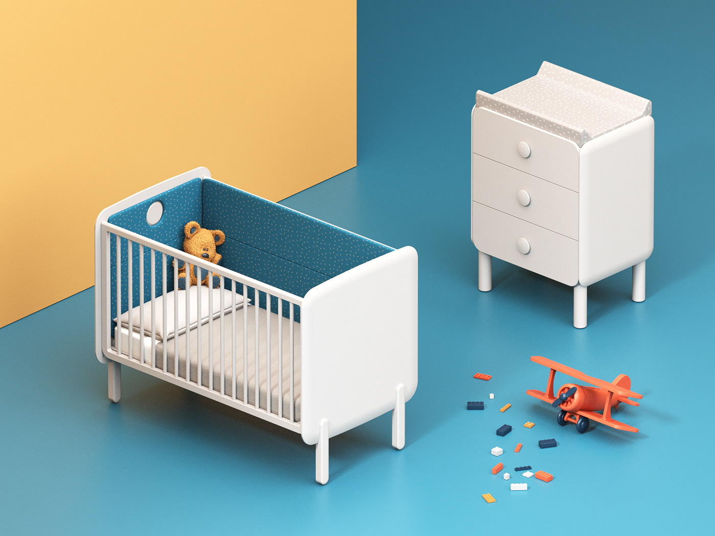 Baby bed，intelligence，Bluetooth，camera，wooden ，