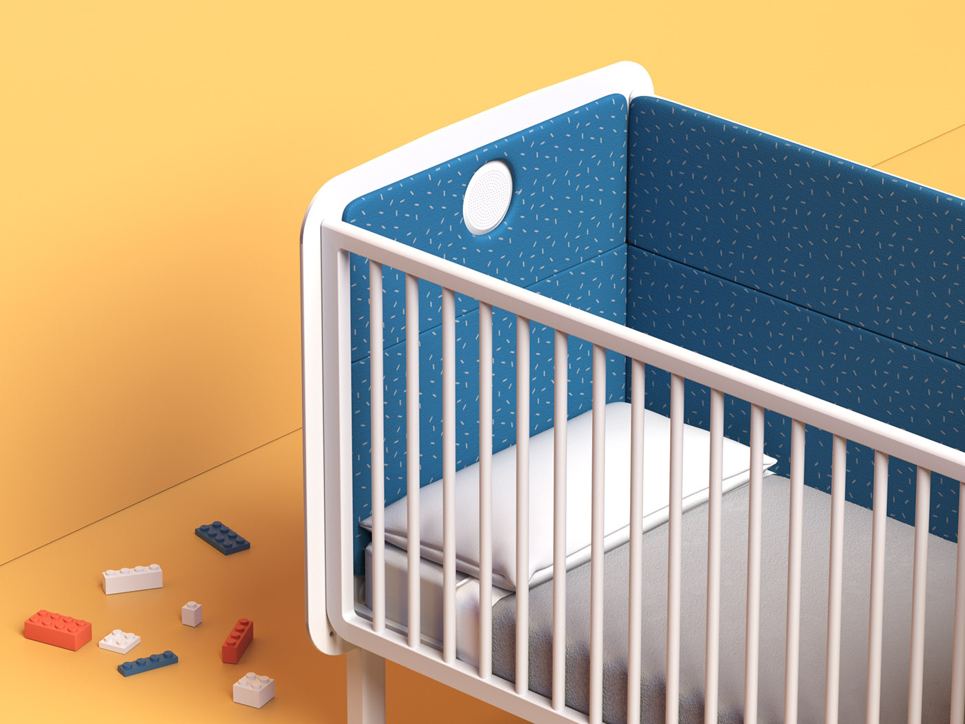 Baby bed，intelligence，Bluetooth，camera，wooden ，