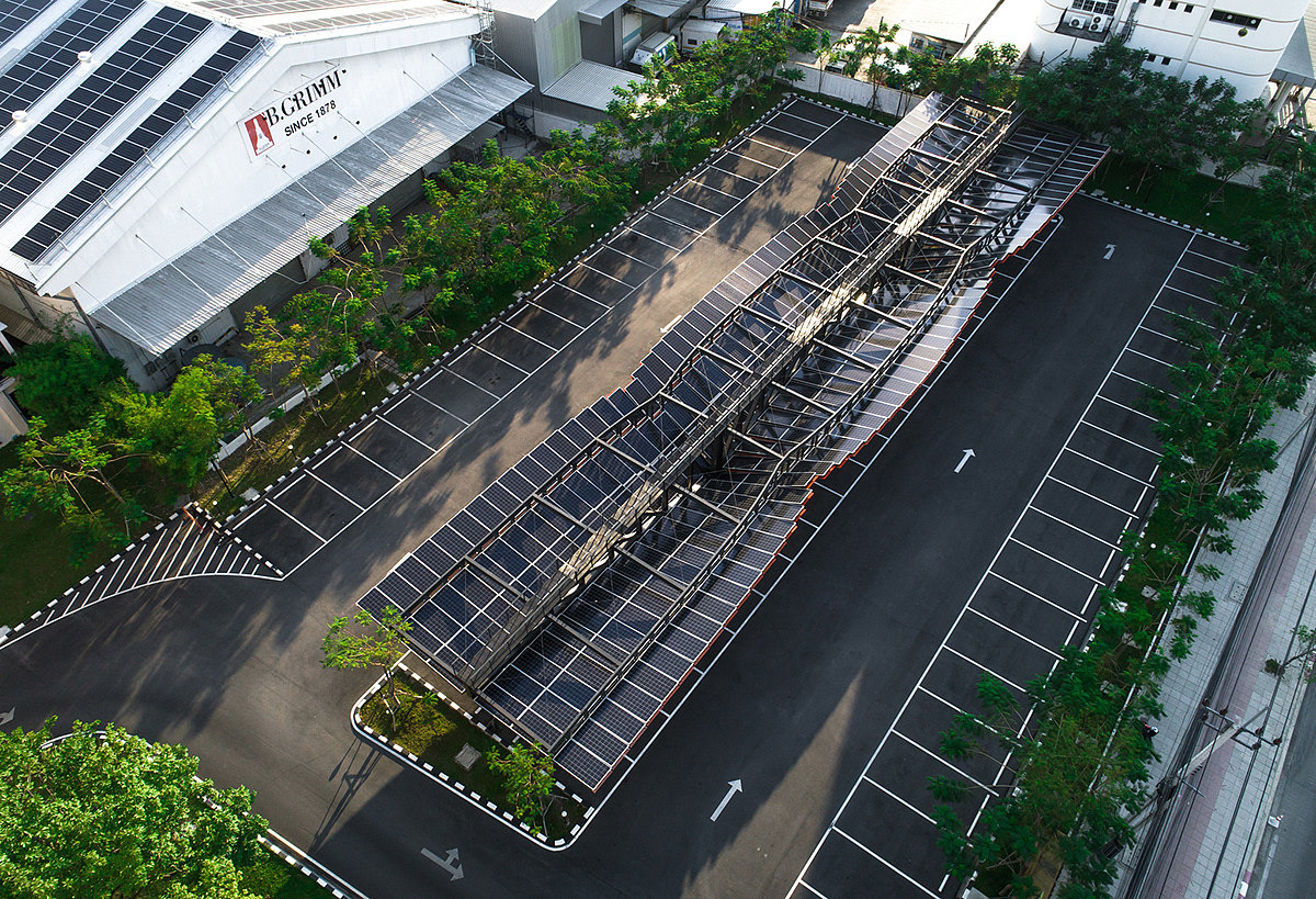 Parking lot，solar energy，Architecture，