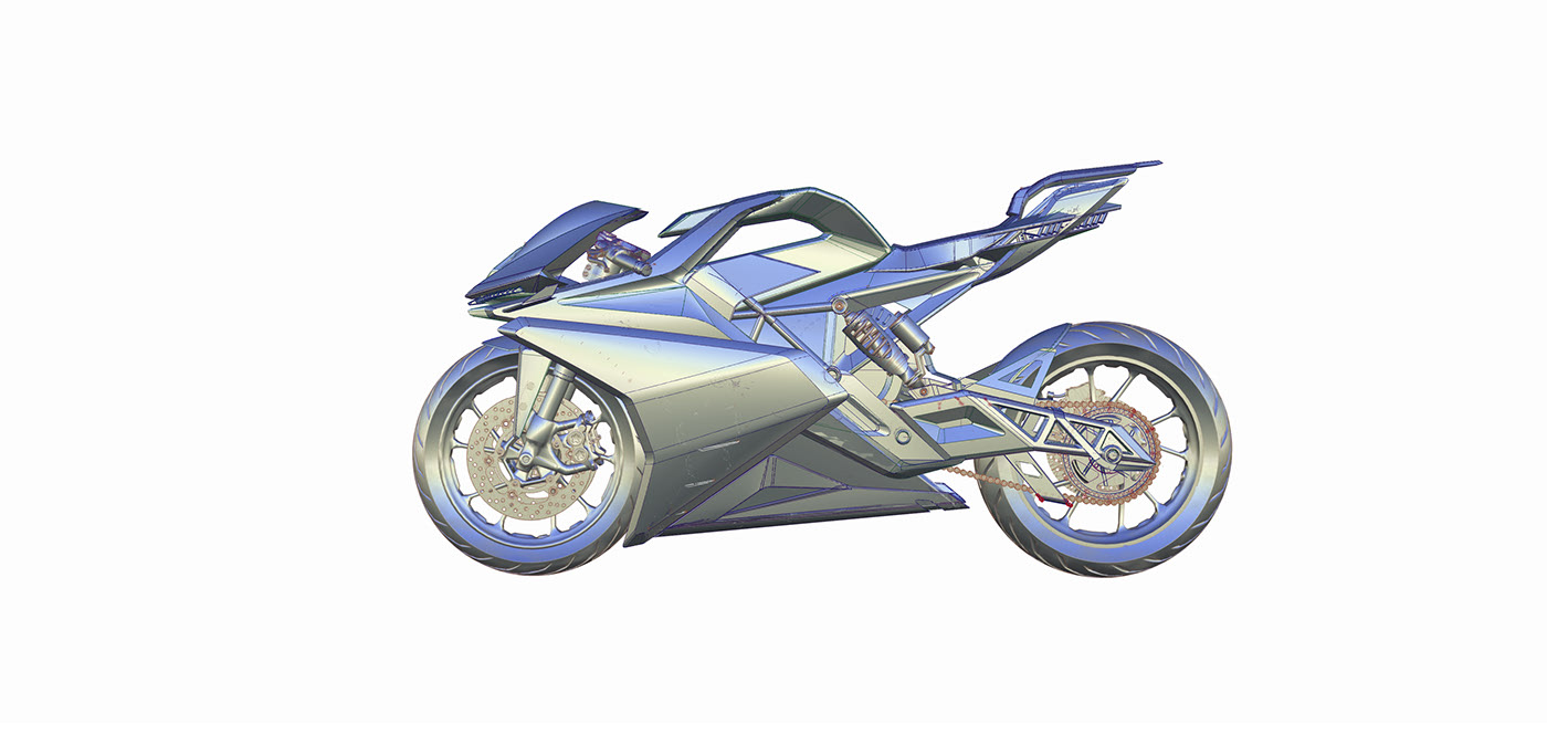 plasmapropulsionfoton先进且帅气的电动摩托车设计