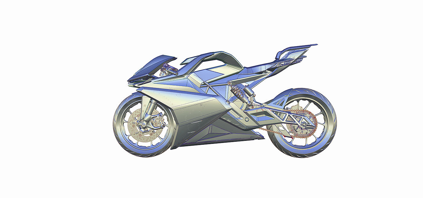 motorcycle，Electric，visualization，Model，