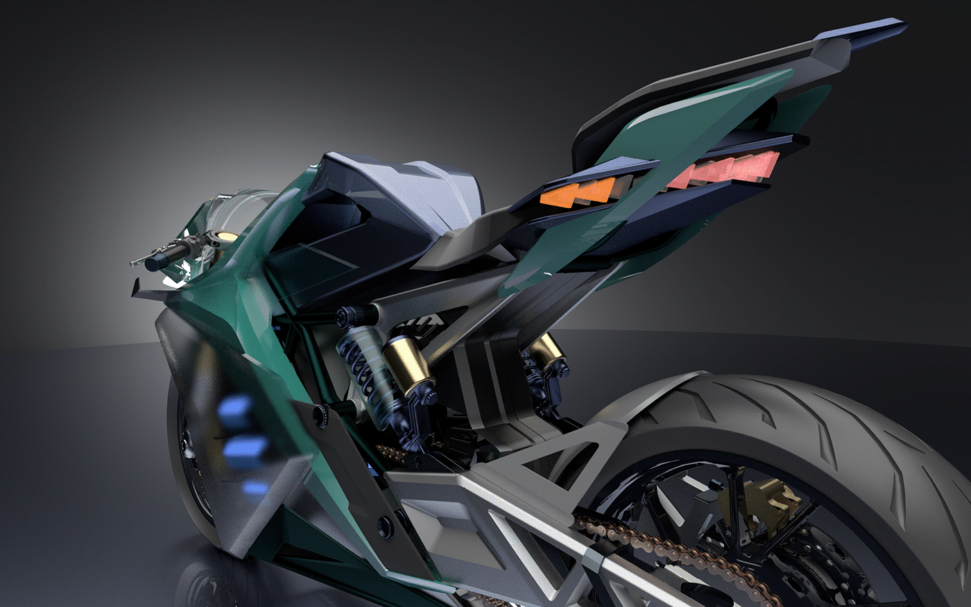 motorcycle，Electric，visualization，Model，